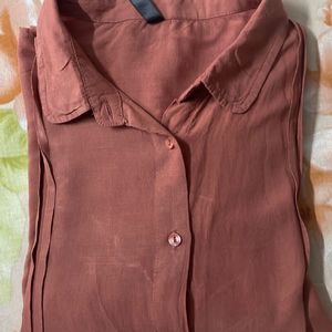 Octave Toffee Brown Shade Shirt.
