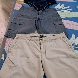 Combo Of Imported Branded  Fabric  Short