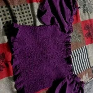 A Beautiful Dark Purple Top Size _34in