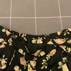 Floral Mini Skirt (halfpant Inside)