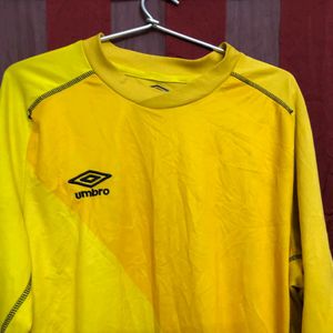 Umbro Yellow Long Sleeve T Shirt