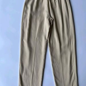 Korean Pleated Formal Trousers In Beige