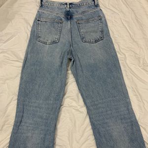 TRF ZARA HIGH WAIST WIDE LEG JEAN