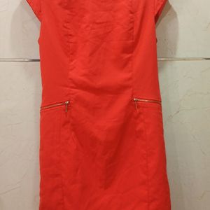 Orange Midi Dress From Vero Moda