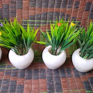 Artificial Flower Home Decor Pack Of 4