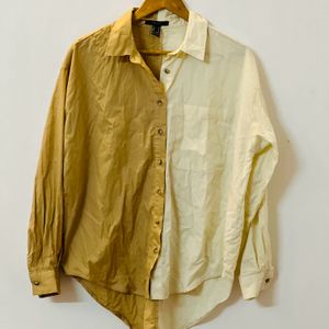 White And Beige Dual Shirt