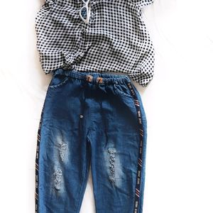 Boho Chic Joggers Pant For Girls With Drawstring