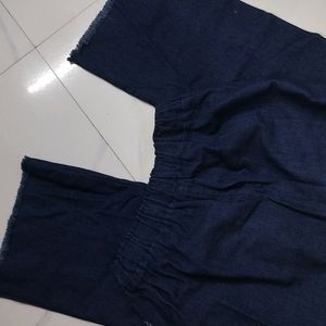 Denim Flared Flexible Pants Nd Pencil Skirt.