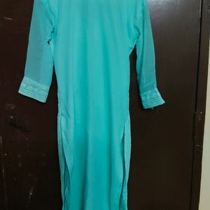 Mint Green Straight Line Kurta