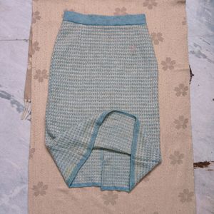 Blue Woolen Skirt