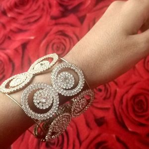 Diamond Hand Bracelet Kada