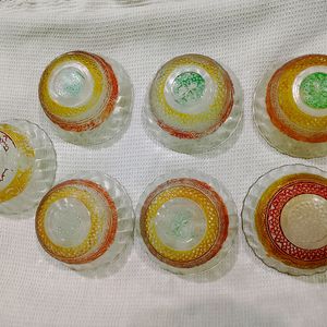 Glass Bowls Set Of 7