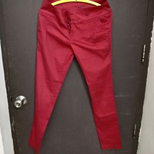 Crimson Skinny Fit Regular Trousers