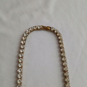 White Stoned Neck Piece (Women's)