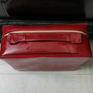 Estee Lauder Red Makeup Bag