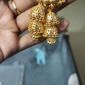 One Gram Gold Plated Bali Jhuka