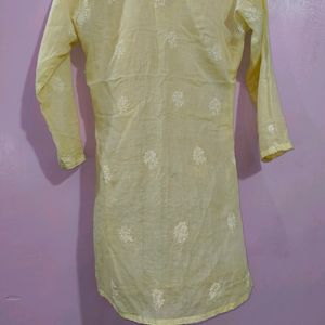 Yellow Simple Kurti