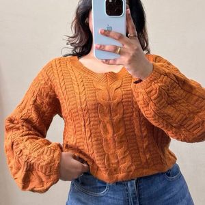 Rusty Cable Knit Pullover