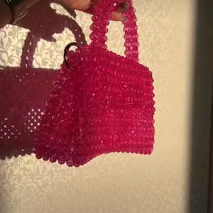 MAGENTA BEADED BAGS