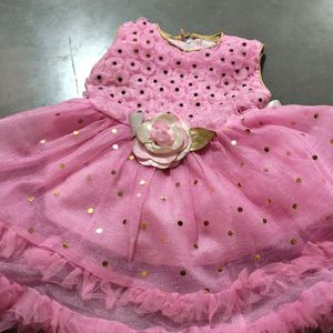 Pink Colour Beautiful Frock