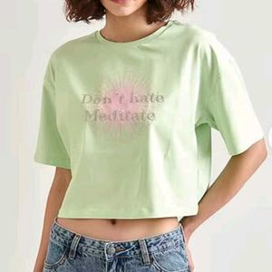 Premium 🎇Cover Story Green Round Neck Top 🎇