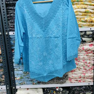 *😍 V- NECK PRETTY COTTON EMBROIDERED TOPS 😍*New