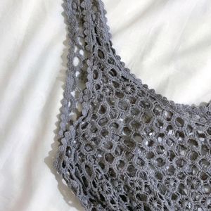 Pinterest Crochet Pattern Grey Spaghetti Strap Top