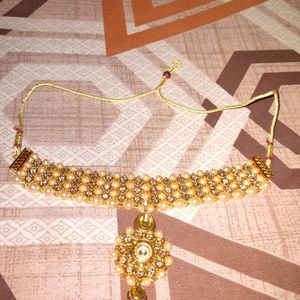 Stylish Gold Plated Kundan Necklace set for women