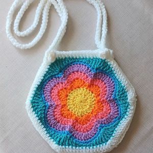 Crochet Multicolour Slingbag