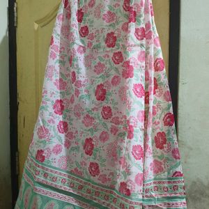 Floral Print Cotton Kurta Set