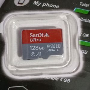 New Sandisk 128 Gb Memory Card