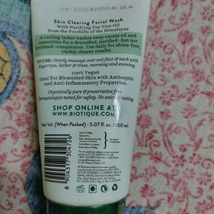 Biotique Tea Tree Face Wash