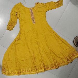 Mustered Colour Anarkali