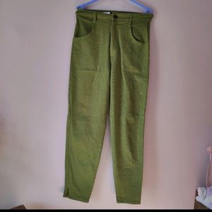 Green High Waisted Pants