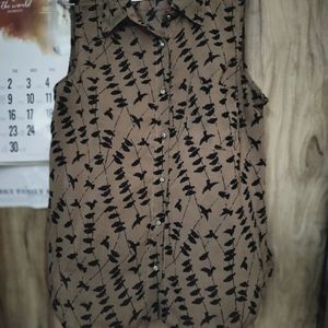 Brown Sleeveless.Topp