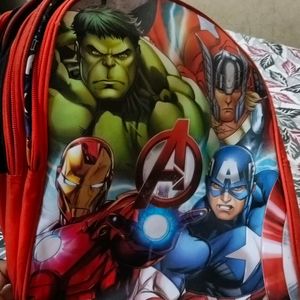School Bag In Avengers Print