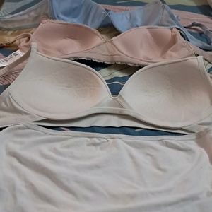 Combo Of Four  Imported Fabric Bra N Panty  Hnm