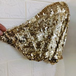 GOLDEN COLOR CROP SHRUG