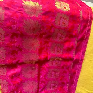 Pink Double Shade Saree