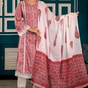 Beautiful Lace Kurta,plazoo& Duppata