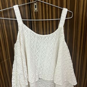 Gorgeous Crochet White Top Perfect For beaches