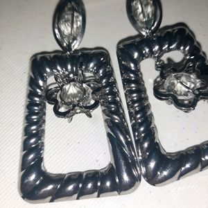 Silver Colour Earrings