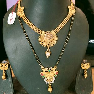 Mangalsutra+Nacklace Combo