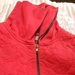 Lovely Warm Fleece High Neck Jacket