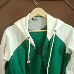 Green And White Women's Sweatshirt