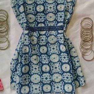 Blue Short Kurti