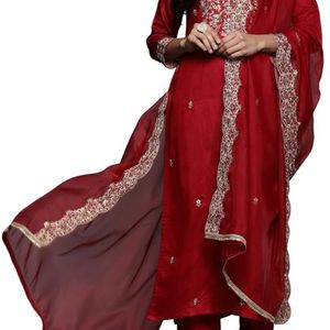 Red Viscose Suit