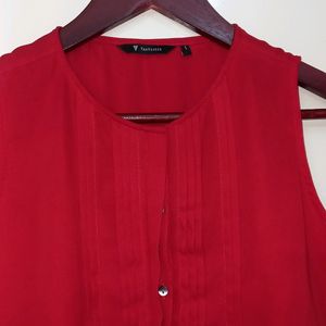 Vanheusen Red Sleeveless Top