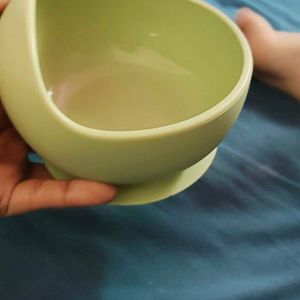 Suction Silicon Feeding Bowl With Spoon