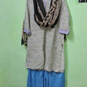 Kurta 💙🩵Salwar Dupatta Pickup 3